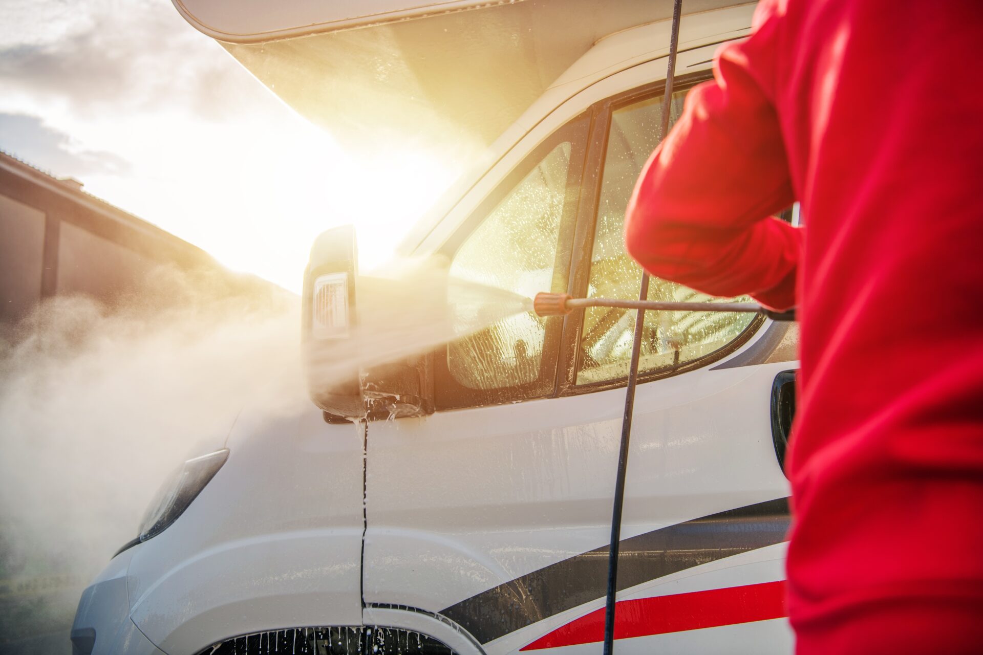 camper van rv washing